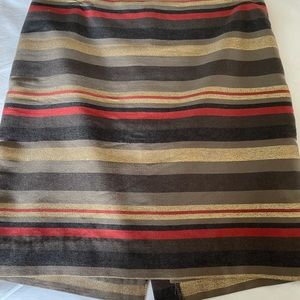 Perfect Fall skirt for work! Orange brown and gold